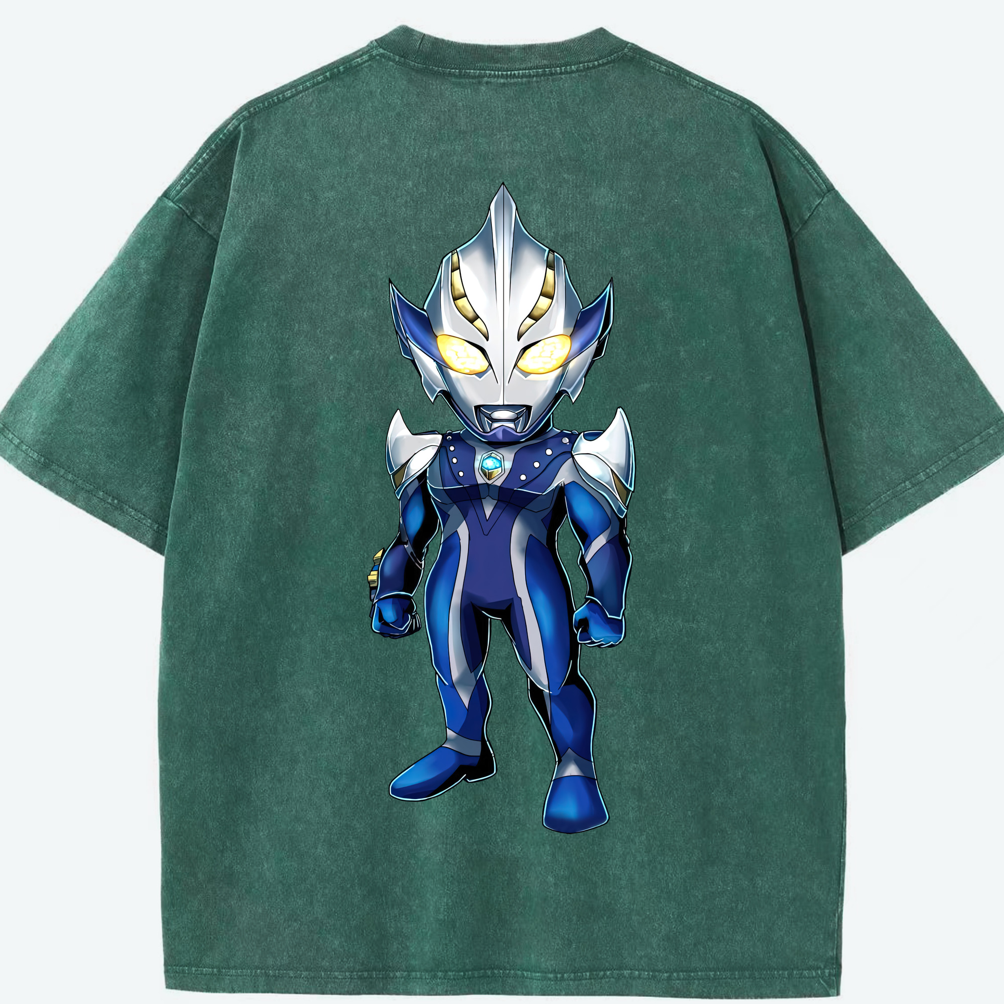 （画像用） ウルトラマン Ultraman 綿100% ヴィンテージ風 半袖Tシャツ（背面プリント）